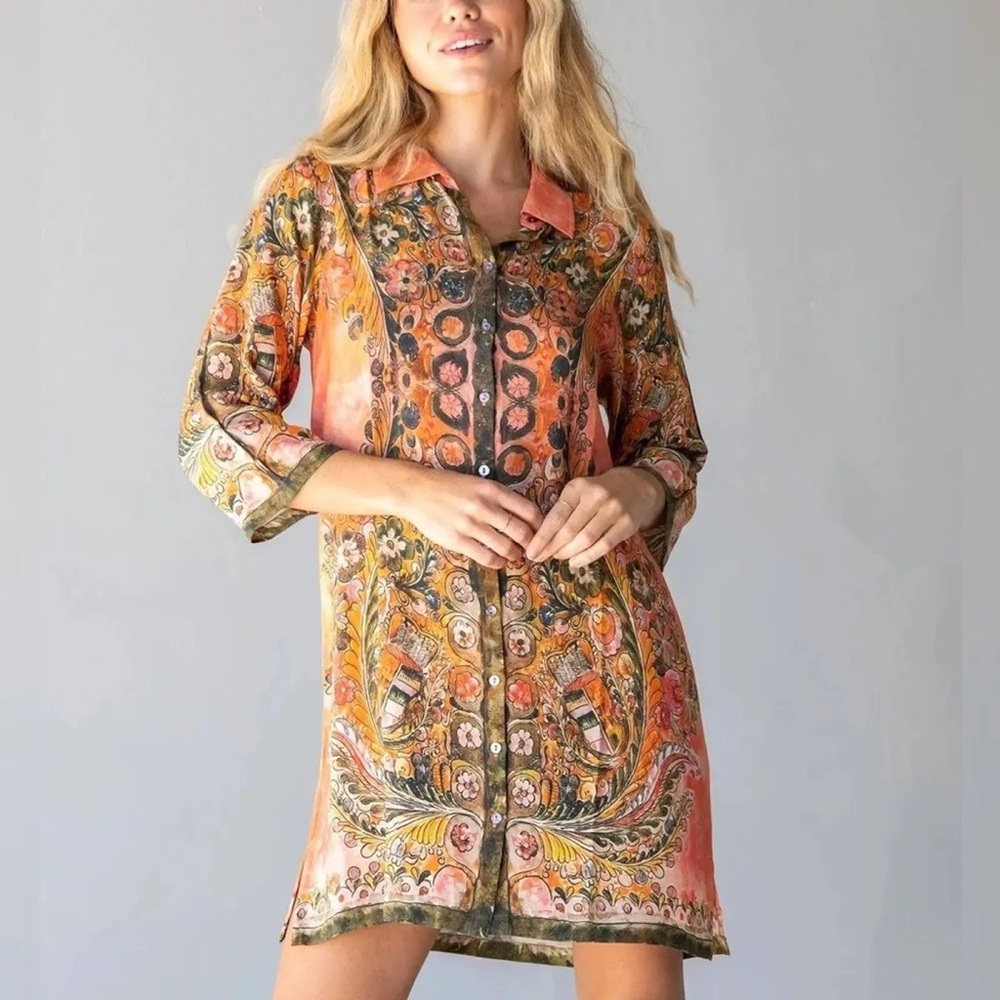 NATURAL LIFE Multicolor Boho Mini Dress